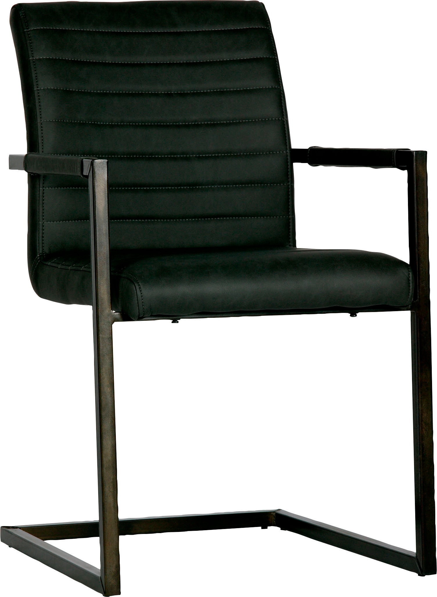 Esszimmerstuhl WOOOD "BASS", grau (anthrazit, schwarz), B:54cm H:87cm T:62cm, Stühle, Esszimmerstuhl, Freischwinger, Breite 54 cm