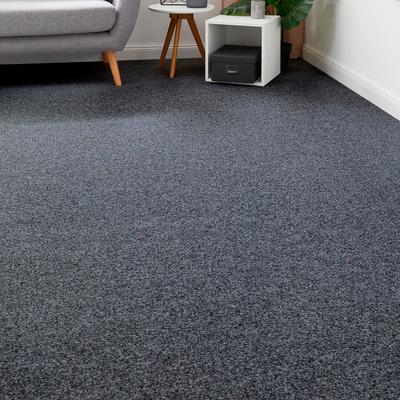 Teppichboden ANDIAMO "Invita, Nadelvlies, Made in Belgium", grau (anthrazit), B:400cm H:5mm L:700cm, Kunstfaser, Teppiche, melierte Optik, Breite 200 cm oder 400 cm, robust & strapazierfähig Image