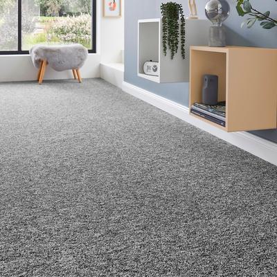 Teppichboden ANDIAMO "Matz, Schlinge, Made in Belgium", grau, B:400cm H:6mm L:200cm, Kunstfaser, Teppiche, meliert, Breite 400 cm oder 500 cm, strapazierfähig & pflegeleicht Image