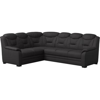 Ecksofa COTTA "Marcus L-Form", schwarz, B:263cm H:99cm T:211cm, 64% Polyurethan, 25% Polyester, 11% Baumwolle, Sofas, wahlweise mit Bettfunktion & Stauraum Image