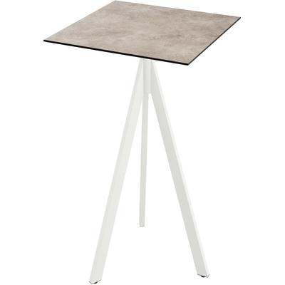 Klapptisch ESSENTIALS "Infinity", weiß, moonstone, weiß, B:70cm H:110cm T:70cm, Pulverbeschichteter Stahl + HPL Tischplatte, Tische, in verschiedenen Ausführungen Image