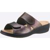 Pantolette CLASSIC BASICS, Damen, Gr. 36, silber (silberfarben), Glattleder, Basic, Schuhe