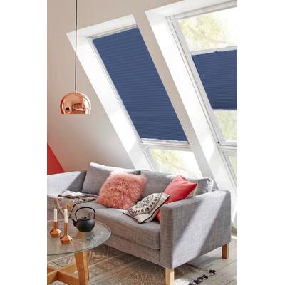 Dachfensterplissee SUNLINES "StartUp Style Honeycomb VD", blau (blau, weiß), B:49,4cm H:73,9cm, Obermaterial: 100% Polyester, Plissees, mit Führungsschienen Image