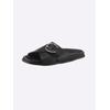 Pantolette HEINE, Damen, Gr. 36, schwarz, Leder, Rindsleder, Leder, modisch, Schuhe