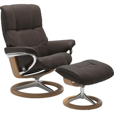 Relaxsessel STRESSLESS "Mayfair", braun (braun batick), B:92cm H:103cm T:79cm, Leder BATICK: BATICK ist ein leicht korrigiertes, durchgefärbtes und genarbtes Möbelleder, bei dem die meisten Unebenheiten und Spuren in der Regel entfernt wurden.,... Image