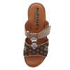 Pantolette REFLEXAN, Damen, Gr. 41, braun (braun, silberfarben), Glattleder, sportlich, Schuhe