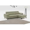 Ecksofa COTTA "Hudson L-Form", grün, B:261cm T:166cm, Sofas, mit Kopfteilverstellung, wahlweise mit Bettfunktion & Bettkasten