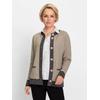 Strickjacke CLASSIC, Damen, Gr. 44, beige (sesam, meliert), 50% Modal, 30% Polyamid, 20% Polyester, gemustert, Langarm, Strickjacken