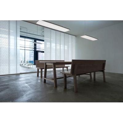 Gardinenschiene GARESA "Flächenvorhangschiene SMART", weiß, L:550cm, Kunststoff, Aluminium, Gardinenstangen, Aluminiumschiene für Vorhänge mit Gleiter, verlängerbar, Decke Image