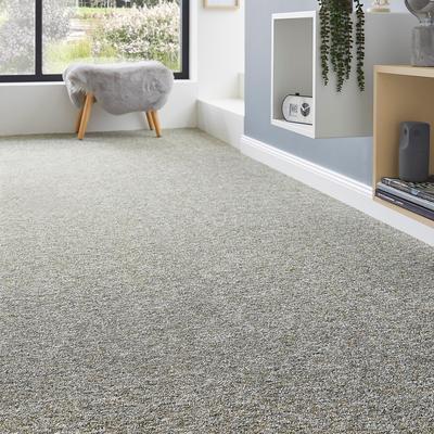Teppichboden ANDIAMO "Gambia, Feinschlinge, Made in Belgium", grün, B:500cm H:7,2mm L:1400cm, Kunstfaser, Teppiche, meliert, Breite 400 cm oder 500 cm, strapazierfähig, pflegeleicht Image