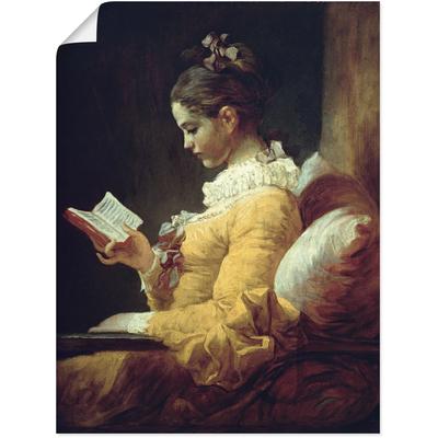 Wandbild ARTLAND "Lesendes Mädchen. Um 1776", braun (farbe bild(er): braun), B:30cm H:40cm, Papier, Bilder, als Leinwandbild, Poster in verschied. Größen Image