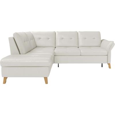 Ecksofa SIT & MORE "Göteborg", weiß (reinweiß), B:250cm H:90cm T:226cm, Sofas, inkl. Sitztiefenverstellung, wahlweise mit Bettfunktion & Bettkasten Image