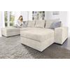 Wohnlandschaft COLLECTION AB "XL-Josy U-Form, Breite 313 cm, Cord-/Mix", beige, B:313cm H:84cm T:161cm, 100% Polyester, Sofas, inkl. Bettfunktion, Bettkasten, mit 4 gleich großen Rückenkissen, Topseller