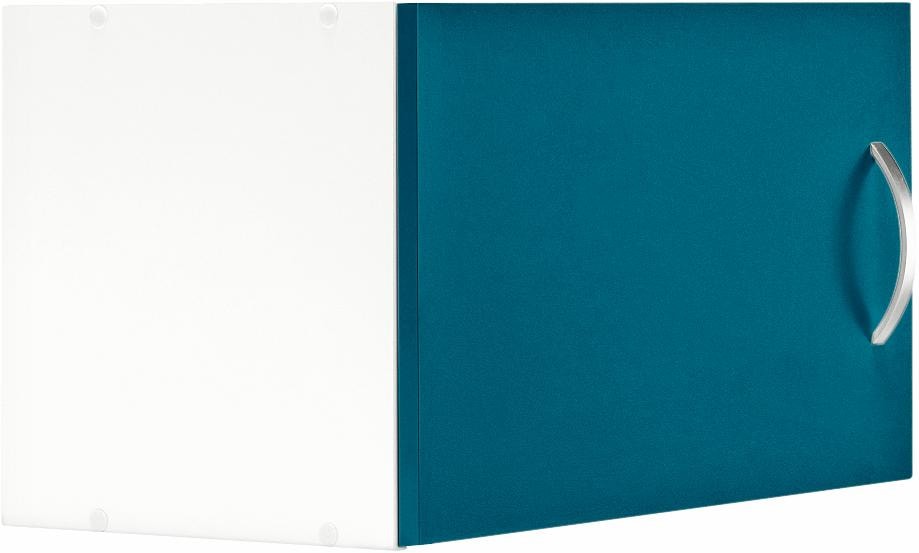 Hängeschrank WIHO KÜCHEN "Flexi", blau (front: ozeanblau, korpus: weiß), B:60cm H:35cm T:35cm, Schränke, Hängeschrank