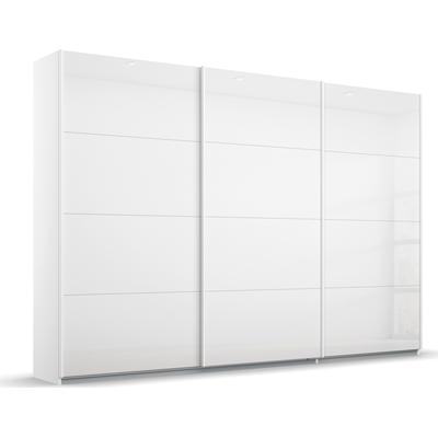 Schwebetürenschrank RAUCH "Koluna", weiß (alpinweiß, glas kristallweiß), B:271cm H:229cm T:62cm, Holzwerkstoff, Schränke, Glasfront, inkl. 2 Innenschubladen sowie extra Böden Image