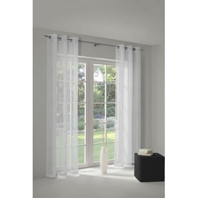 Vorhang WIRTH "Theresa" Gr. 11, weiß, B:450cm H:175cm, Polyester, Gardinen, Store Image