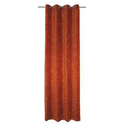 Vorhang WIRTH "Holmsund 288g/qm" Gr. 2, braun (rost), B:132cm H:160cm, Chenille, Polyacryl, Gardinen Image