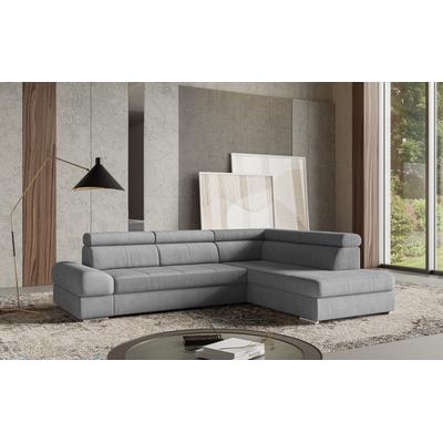 Ecksofa SIT & MORE "Broadway L-Form", grau, B:270cm H:79cm T:213cm, 100% Polyester, Sofas, mit verstellbaren Kopfteilen, wahlweise mit Bettfunktion Image