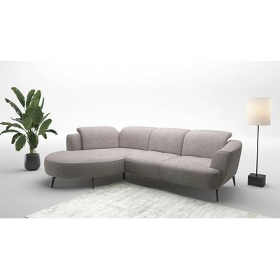 Ecksofa SIT & MORE "Zoe", silber, B:309cm H:87cm T:199cm, 100% Polyester, Sofas, ink.Sitztiefenverstellung, wahlweise mit Kopfteilverstellung Image