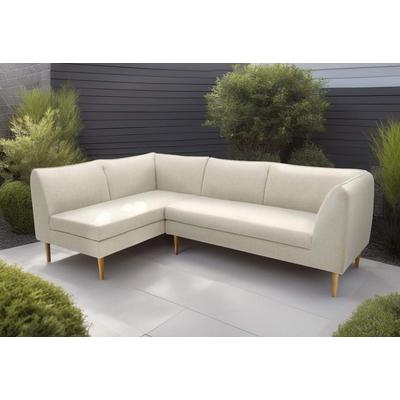 Ecksofa DOMO COLLECTION "Filho, individuell erweiterbar", beige (sand), B:241cm H:81cm T:159cm, 88% Olefin, 12% Polyethylene, Sofas, L-Form für Terrasse, Garten und Balkon, speziell für Outdoor Image