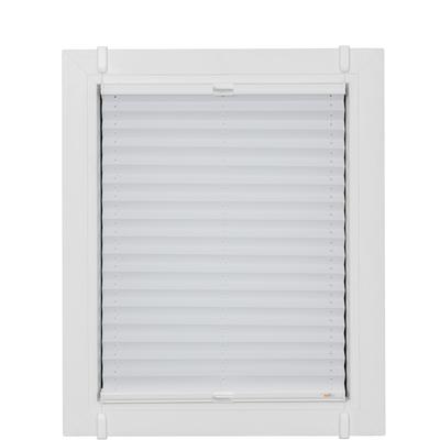 Plissee SUNLINES "One Size Style Crepe", weiß (weiß, weiß, weiß), B:65cm H:100cm, Obermaterial: 85% Polyester, 15% sonstige Fasern, Plissees, Zubehörfarbe weiß, zum Klemmen Image