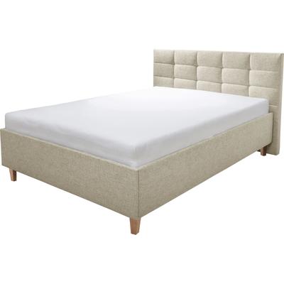 Polsterbett ALINA "Ricardo", beige (beige tta 2), B:176cm H:102cm L:213cm, Struktur TTA (100% Polyester), Betten, Füße in Buche natur Image