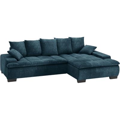Polsterecke MR. COUCH "Haiti II, L-Form", blau (ocean), B:280cm H:87cm T:180cm, Dolce (100% Polyester), Sofas, mit Kaltschaumpolsterung, wahlweise mit Bett und Bettkasten Image