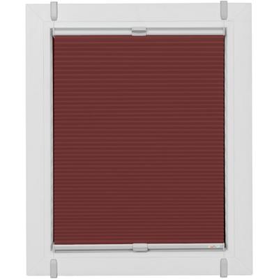 Plissee SUNLINES "Start-up Style Honeycomb", rot (ziegelrot, weiß, weiß), B:110cm H:125cm, Obermaterial: 100% Polyester, Plissees, verspannt mit Simply-Fix Klemmträger, Wabenplissee, nach Maß Image