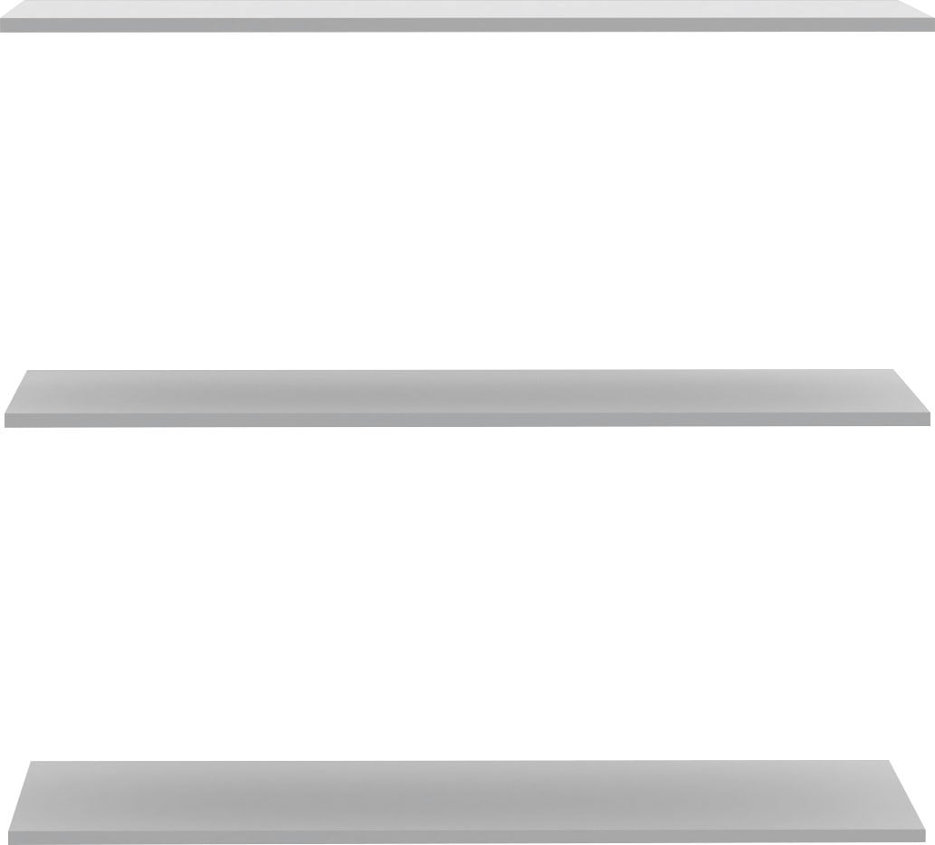 Einlegeboden FORTE, grau, B:97,8cm H:1,5cm T:42cm, FSC-zertifizierter Holzwerkstoff, Einlegeböden, 3-er-Set, Breite 97,8 cm