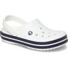 Clog CROCS "Crocband", Herren, Gr. 41, blau (weiß, navy), sportlich, Schuhe, Sommerschuh, Gartenschuh, Poolslides, mit farbiger Laufsohle