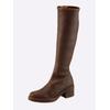 Stiefel HEINE, Damen, Gr. 35, braun (cognac), Textil, modisch, Schuhe
