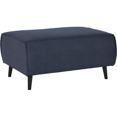 Hocker DOMO COLLECTION "Amora", blau (dunkelblau), B:97cm H:47cm T:66cm, Hocker, Polsterhocker, mit Federkern Image