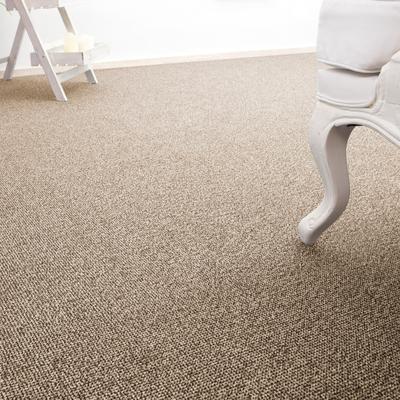 Teppichboden ANDIAMO "Carlos, Feinschlinge, Made in Netherlands", beige, B:500cm H:6,5mm L:1100cm, Polypropylen, Teppiche, melierte Optik, Breite 400 cm oder 500 cm, strapazierfähig Image