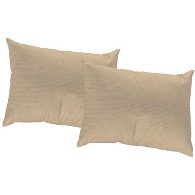 Dekokissen WIRTH "FIONA" Gr. 2, beige (beige, unifarben), B:50cm L:50cm, Polyester, Kunstfaser, Dekokissen_Sitzkissen_Kissenhüllen, Kissenhülle ohne Füllung, 2 Stück Image