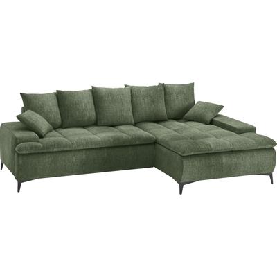 Ecksofa MR. COUCH "Haiti III, L-Form", grün (dolce 11 grün), B:280cm H:87cm T:180cm, Dolce (100% Polyester), Sofas, Wahlweise mit Kaltschaumpolsterung Image