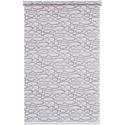 Batterierollo SUNLINES "Premium Style Batterierollo Circles" Gr. 12, grau, B:125cm H:170cm, Polyester, Rollos, im Fixmaß Image