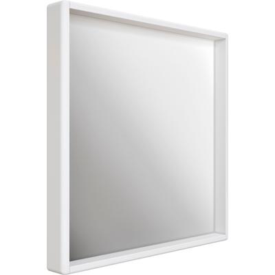 Spiegel HOME AFFAIRE "Livana", weiß, B:80cm H:80cm T:8cm, Massivholz, Spiegel, FSC zertifiziertes Massivholz Image
