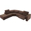 Ecksofa EGOITALIANO "Sauvanne, Designsofa der Extraklasse, elegant und bequem", braun (chocolate), B:300cm H:100cm T:274cm, Leder u00bbBULLu00ab (echtes Rindsleder). Geschliffenes, pigmentiertes und behandeltes Rindsleder mit einer Dicke von 1, 3-1,...