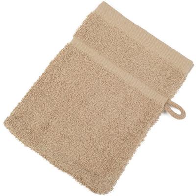 Waschhandschuh GÖZZE "Sylt", braun (hellbraun), B:16cm L:21cm, Frottier, Handtücher (Packung) Image