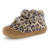 Lauflernschuh NATURINO "Cocoon", Kinder, Gr. 22, braun, taupe leo, Veloursleder, animal-print, modisch, Schuhe, Klettschuh, Babyschuh mit Leo-Muster, Größenschablone zum Download