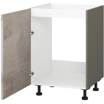 Spülenunterschrank KOCHSTATION "KS-Trea SP60", grau (betonfarben hell, anthrazit), B:60cm H:75cm T:56cm, Schränke, Breite 60 cm, Höhe 75 cm Image