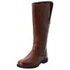 Weitschaftstiefel SHEEGO, Damen, Gr. 39, braun, Leder, Schuhe