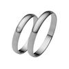 Trauring FIRETTI "Schmuck Geschenk Gold 375 Hochzeit Ehering "LIEBE"" Gr. 52, weiß (weißgoldfarben), Fingerringe, 52, 0,005 ct SI = kleine Einschlüsse mit Brillant, Weißgold 375, 3,0mm, Made in Germany, wahlweise mit oder ohne Brillant