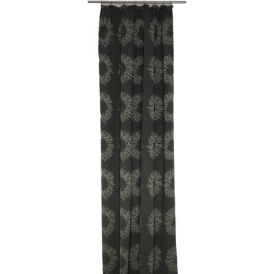 Vorhang WIRTH "Chianti" Gr. 4, grau (anthrazit), B:132cm H:245cm, Polyester, Baumwolle, Gardinen Image