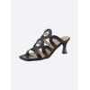 Pantolette HEINE, Damen, Gr. 42, schwarz, Leder, Rindsleder, Rindsleder, feminin, Schuhe