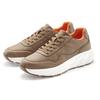 Sneaker JOHN DEVIN "Schnürschuh", Herren, Gr. 43, braun, Obermaterial: 100% Lederimitat. Futter: 100% Textilmaterial. Decksohle: 100% Textilmaterial. Laufsohle: 100% Synthetik, unifarben mit Farbeinsatz, Basic, Schuhe, Freizeitschuh,...
