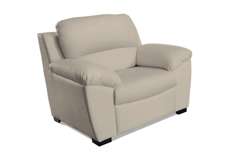 Sessel COTTA "Dani", grau, B:107cm H:87cm T:89cm, Luxus-Microfaser aus 100% Polyester, Sessel, Ledersessel Polstersessel