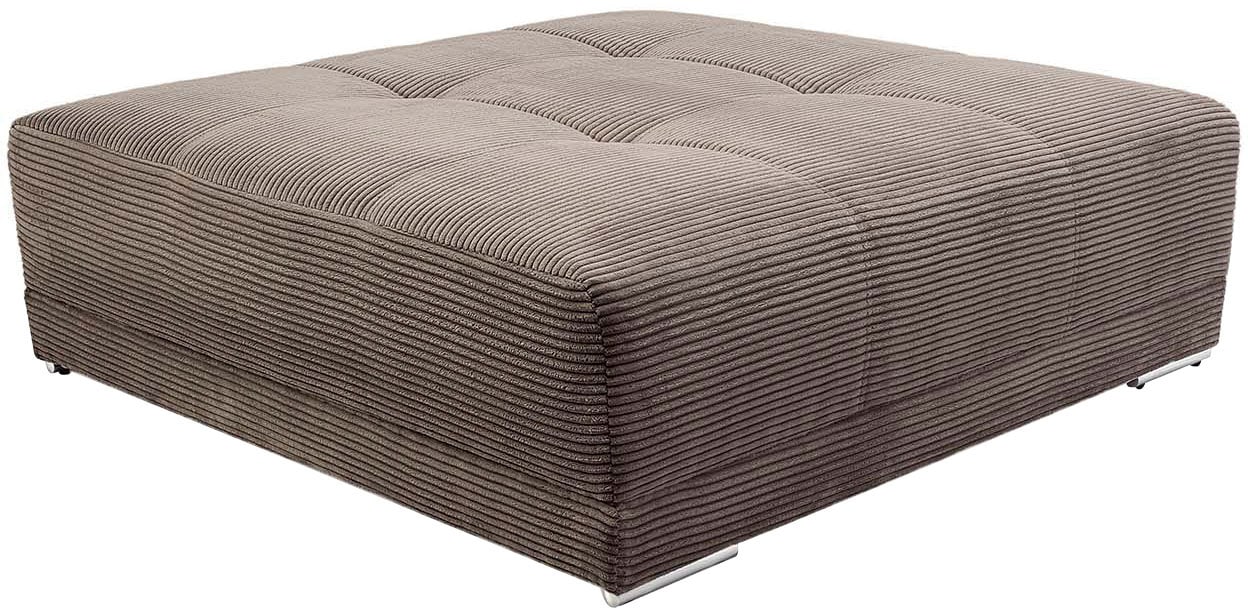 Hocker JOCKENHÖFER GRUPPE "Moldau XXL, B: 120 cm", grau (taupe), B:120cm H:39cm T:120cm, Cord: 100% Polyester, Hocker, Mega-Hocker im XXL-Format