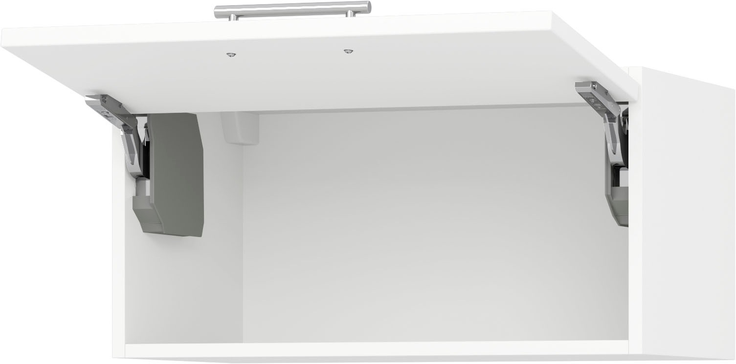 Hängeschrank KOCHSTATION "KS-Scafa", weiß, B:60cm H:30cm T:37cm, Schränke, Hängeschrank, in mehreren Breiten, Höhe 30 cm, mit Klappe