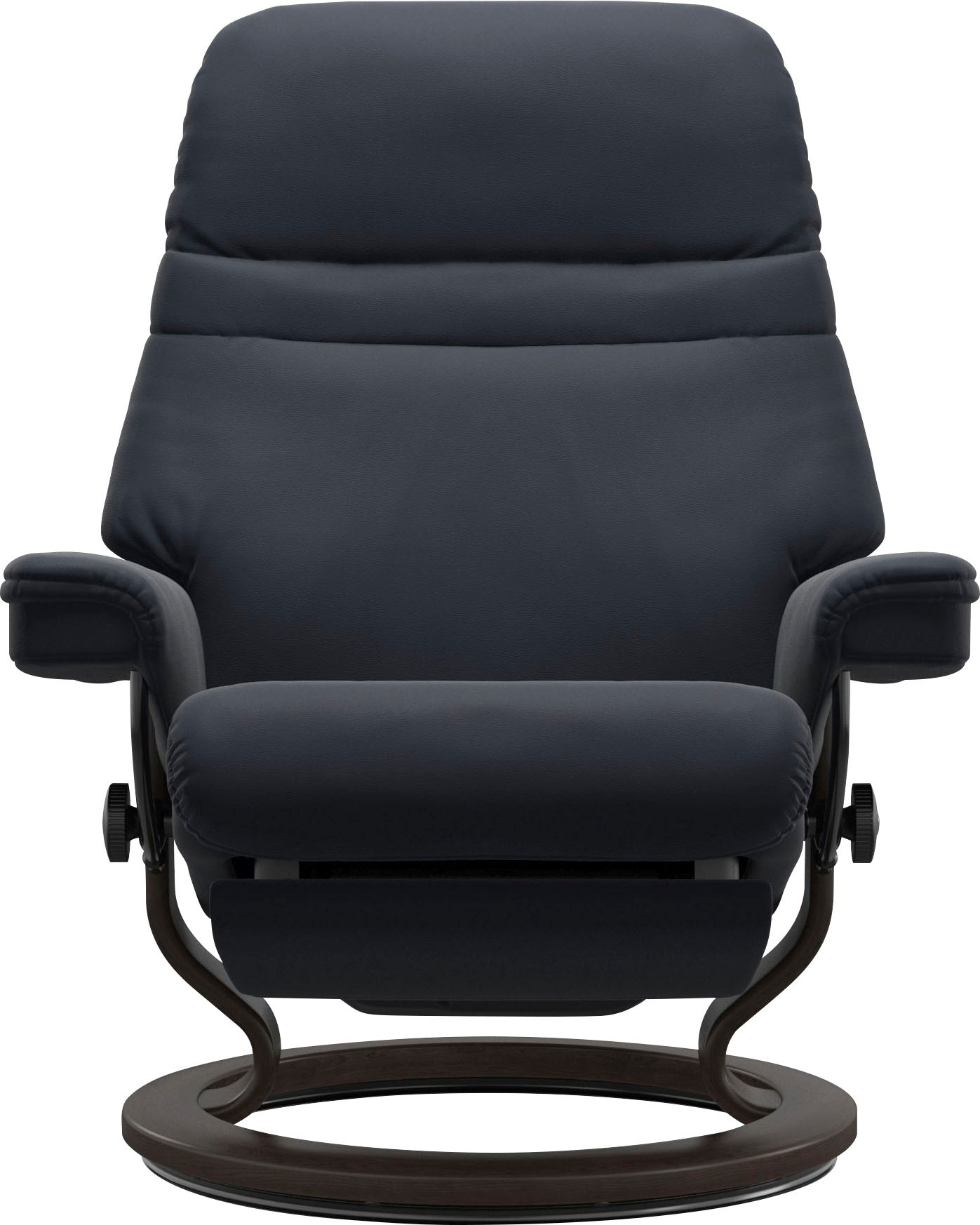 Relaxsessel STRESSLESS "Sunrise", blau (shadow blau paloma), B:79cm H:103cm T:78cm, Leder BATICK: BATICK ist ein leicht korrigiertes, durchgefärbtes und genarbtes Möbelleder, bei dem die meisten Unebenheiten und Spuren in der Regel entfernt...